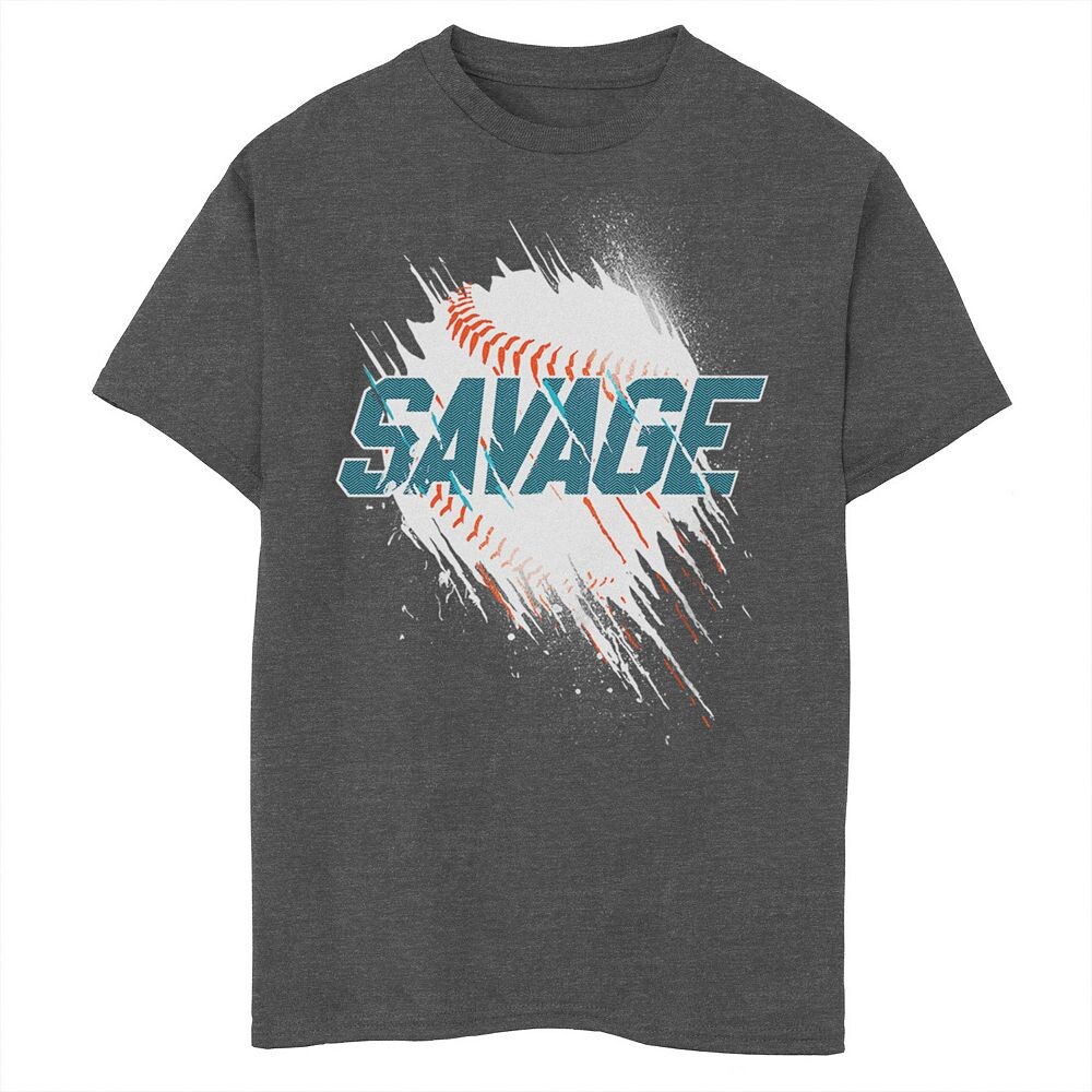 

Футболка Savage Baseball Motion для мальчиков 8–20 лет со знаком движения, цвет Charcoal Heather