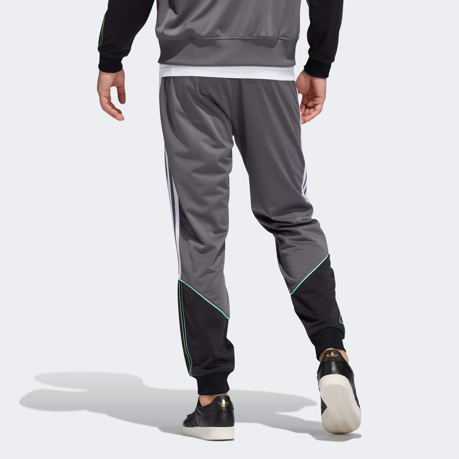 SST трикотажные спортивные штаны мужские, цвет серый Adidas Originals, цвет Heather Gray — фото 3
