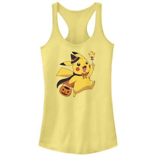 

Детская майка-борцовка Pokemon Pikachu с принтом "Сладость или гадость" Licensed Character, цвет banana