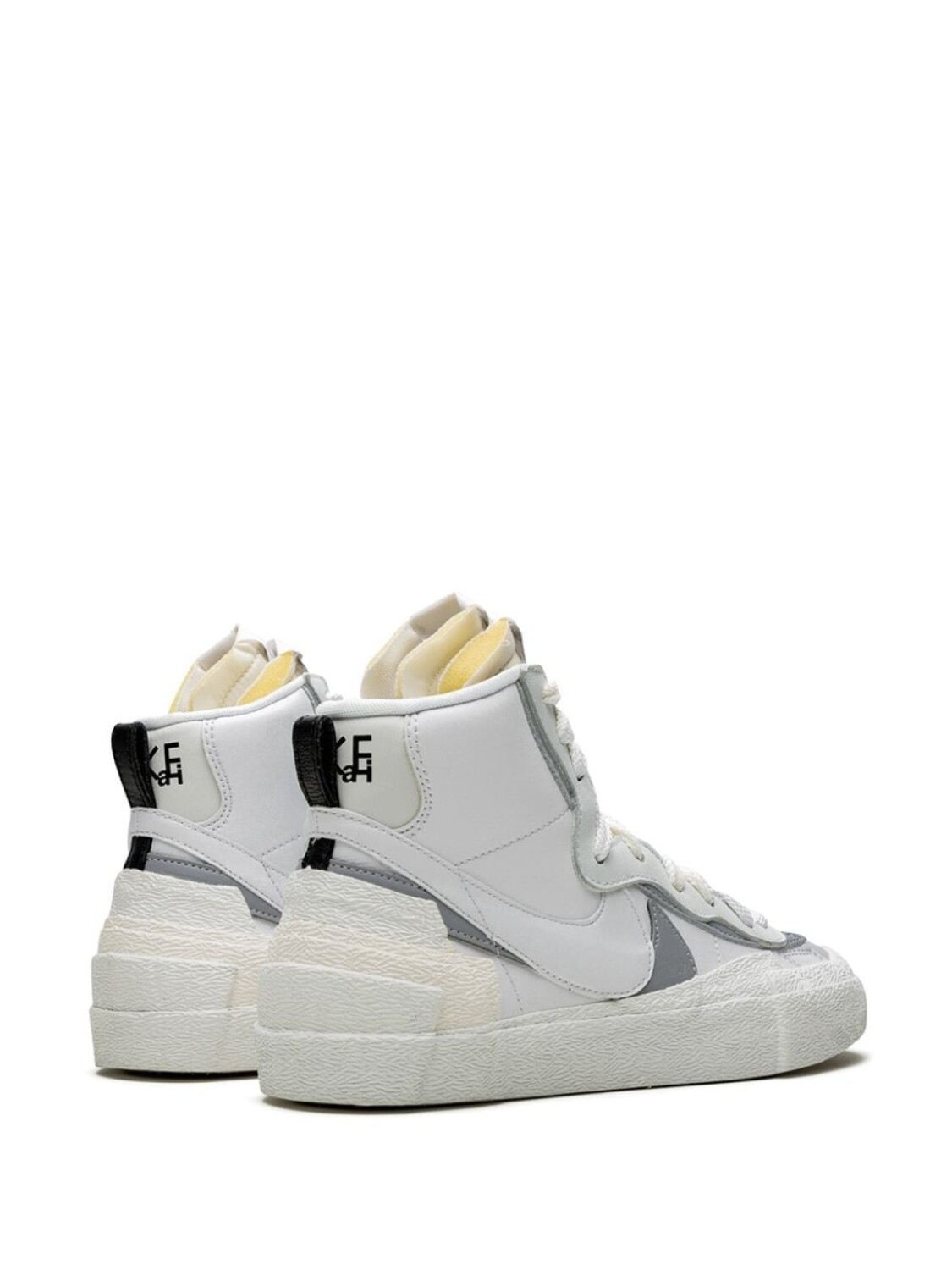 Nike высокие кеды Blazer Mid из коллаборации с Sacai, белый — фото 3