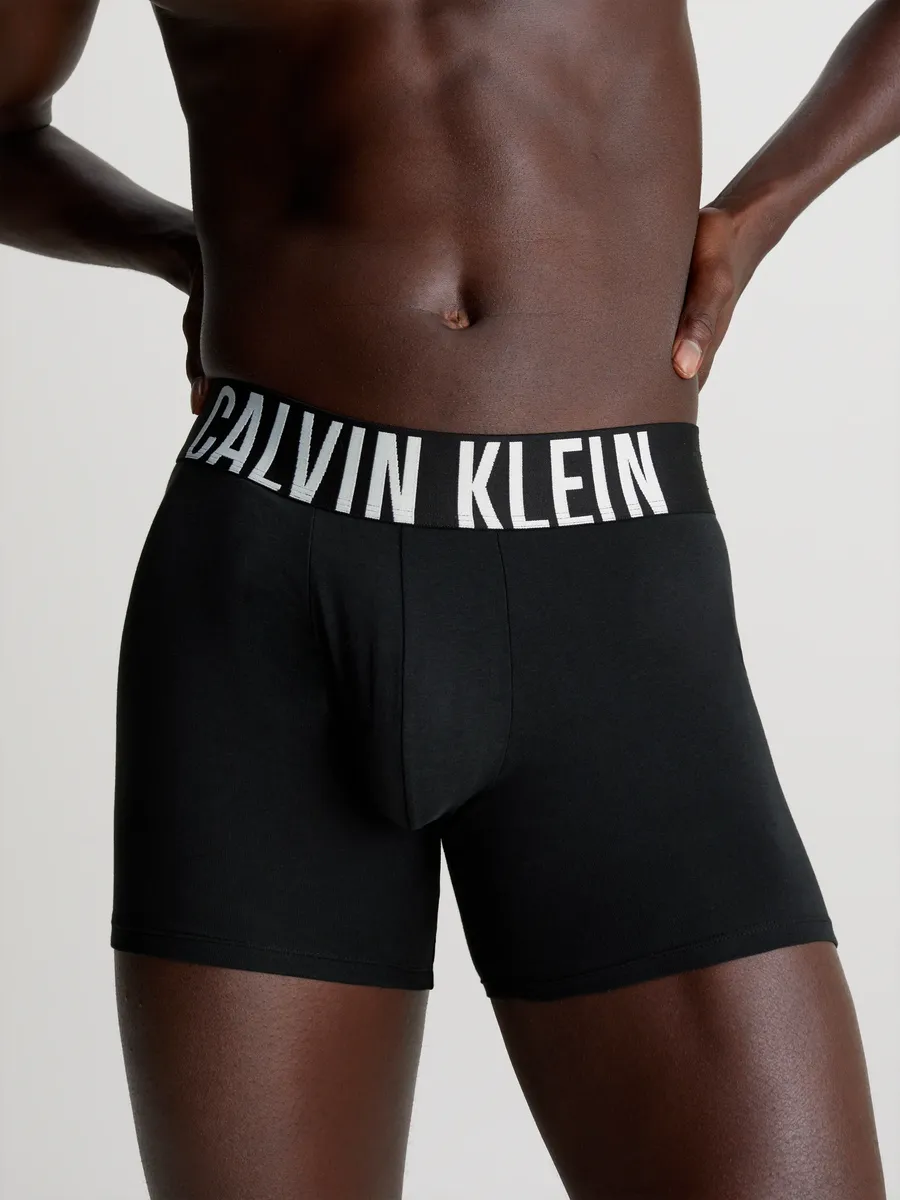 Боксеры Calvin Klein Underwear "BOXER BRIEF 3PK" (в упаковке 3 шт.), с эластичным поясом с логотипом, черный — фото 2