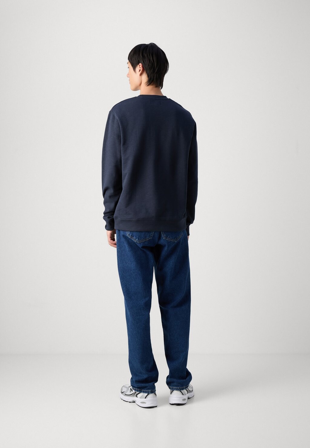 

Спортивный свитер CREW NECK RIBBED DETAILS Marc O'Polo, темно-синий