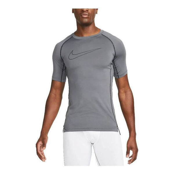 

Футболка Nike Pro Dri-FIT Tight Short Sleeve Tops 'Grey', серый