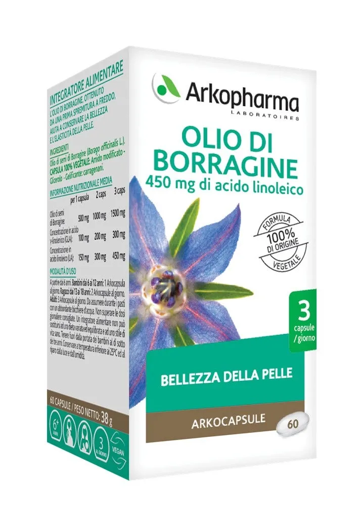 

Arkopharma Arkocapsule Органическое масло бурачника 60 капсул Красота кожи