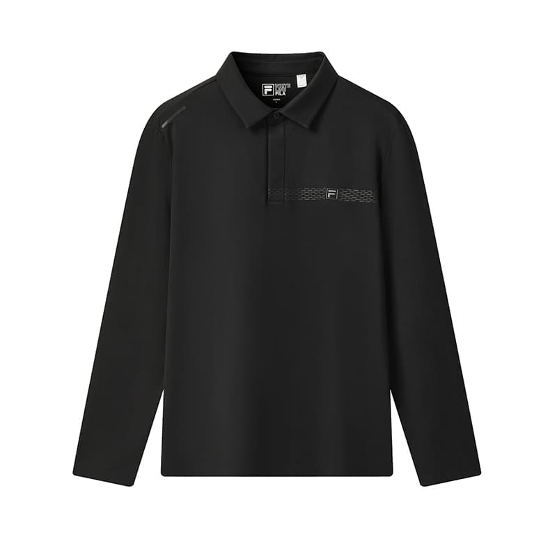 

FILA Белая футболка Polo мужская Jet Black, Белый, FILA Белая футболка Polo мужская Jet Black