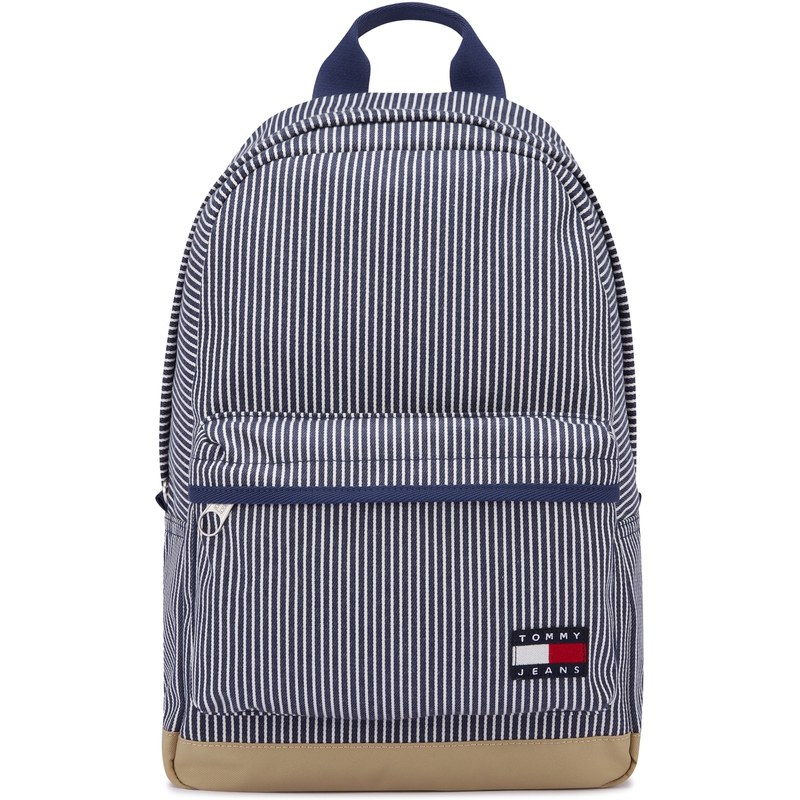 

Tommy Hilfiger Большой рюкзак из полиэстера для мужчин в сине-белую полоску, Blue White Stripes 0LD