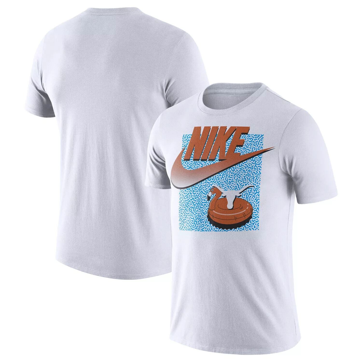 

Мужская белая футболка Texas Longhorns с галочкой Spring Break Nike, Белый, Мужская белая футболка Texas Longhorns с галочкой Spring Break Nike