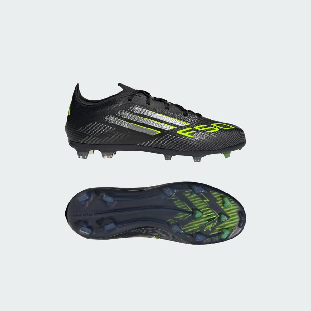 

Бутсы Adidas F50 Elite Firm Ground Cleats Kids, цвет Core Black/Iron Metallic/Lucid Lemon