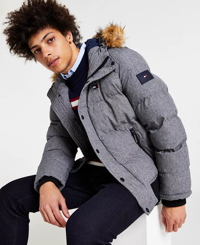 

Короткое пальто Snorkel Tommy Hilfiger, серый