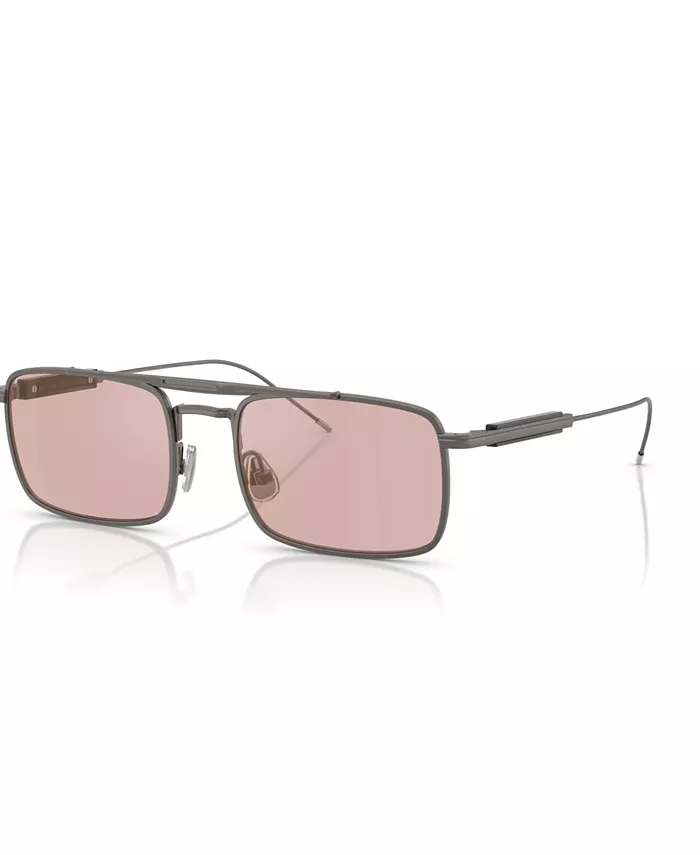 

Унисекс прямоугольные очки, BC1006T Brunello Cucinelli, серебряный