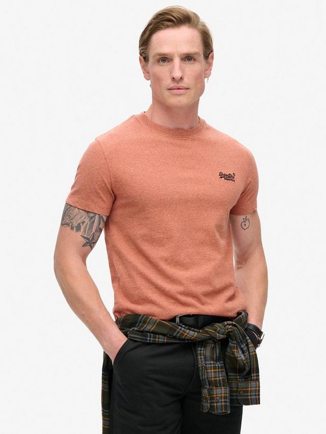 

Футболка с логотипом essential Superdry, цвет Fired Orange Grit