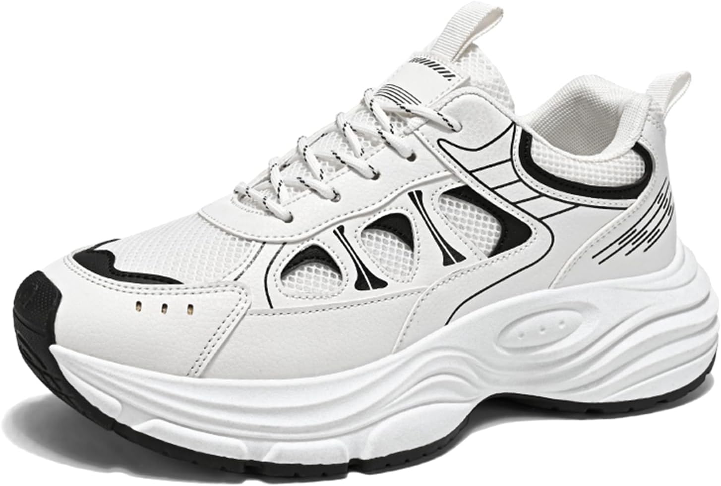

Мужские кроссовки GSIGUL для бега по шоссе, тенниса и ходьбы, нескользящие повседневные спортивные кроссовки для тренажерного зала, белый