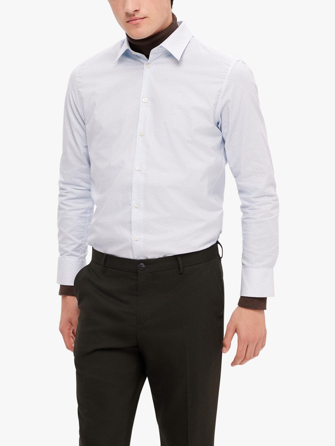 

Формальная рубашка с длинным рукавом SELECTED HOMME, белый
