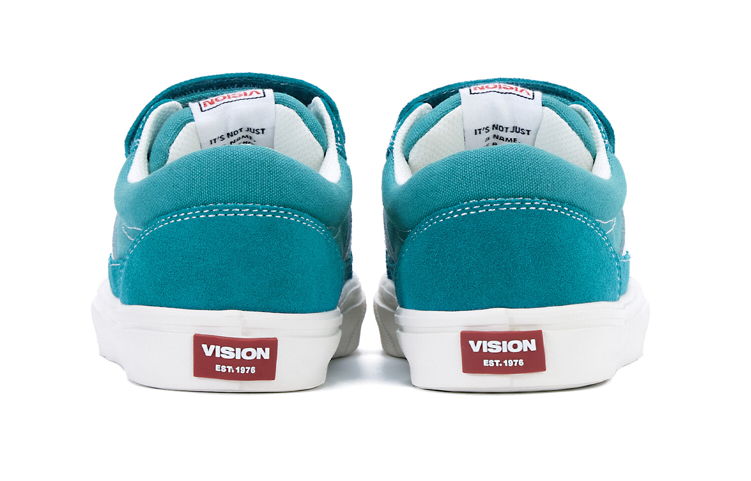 Детские парусиновые туфли Stick Light Kids Low-top бирюзового цвета Vision Street Wear, бирюзовый — фото 4