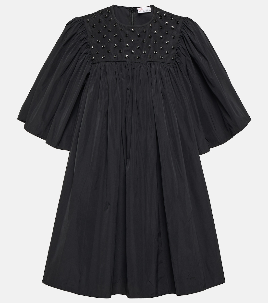 

Мини-платье из тафты с декором REDValentino, Nero