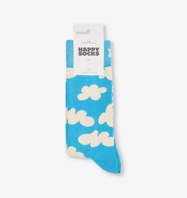 

Носки Cloudy из эластичной хлопковой смеси Happy Socks, голубой