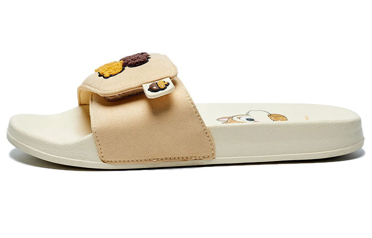 Шлепанцы (WMNS) Li-Ning Soft Light Slipper x Disney Chip n Dale, золотой — фото 2
