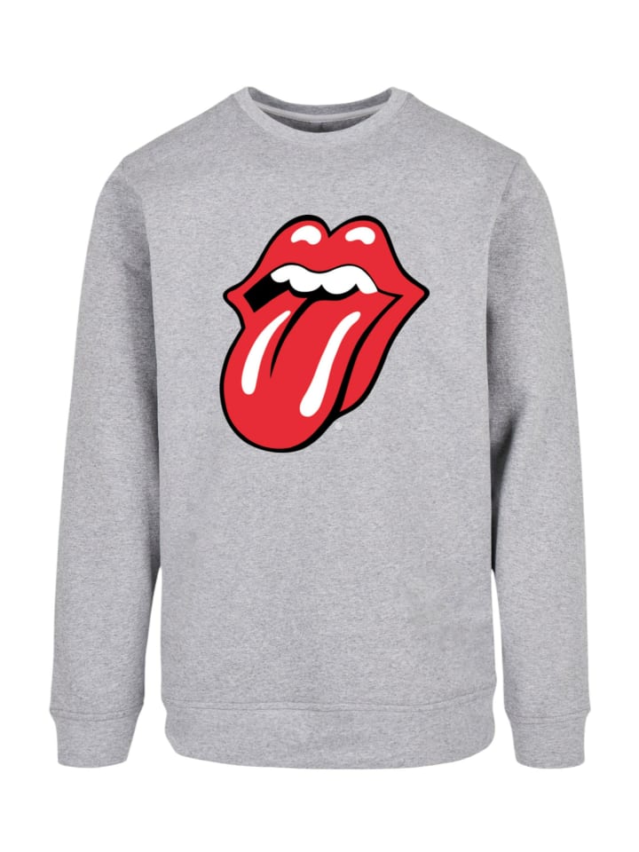 

Пуловер F4NT4STIC Sweatshirt The Rolling Stones Rockband Classic Tongue Black, пятнистый серый