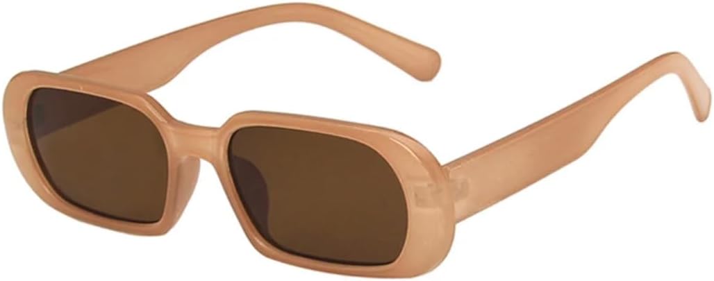 

Солнцезащитные очки с защитой от УФ-излучения UV400 | Маленькие овальные цветные линзы | Яркие линзы для занятий спортом на открытом воздухе и вождения DSVIGF, Tea Brown