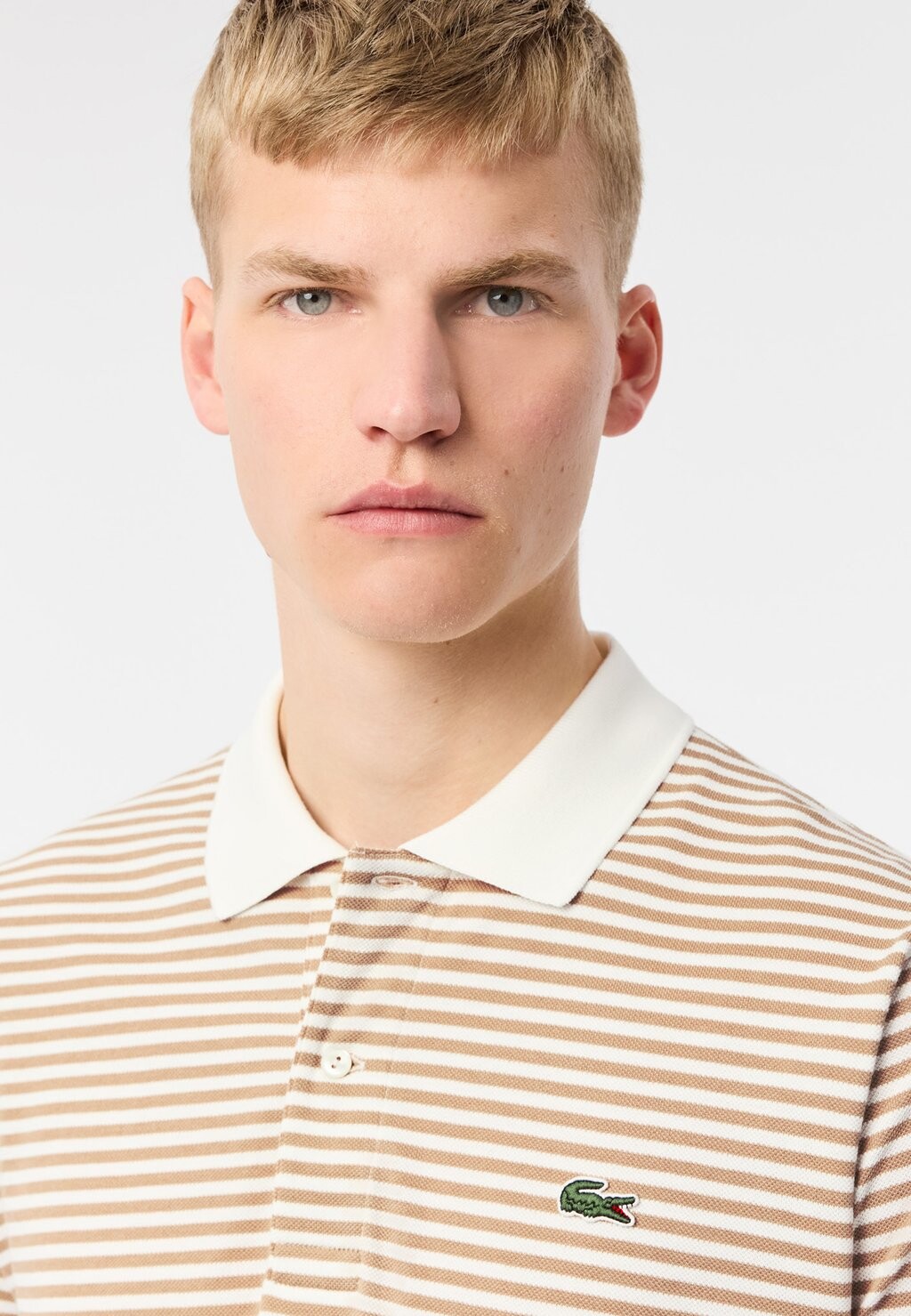 

Поло Lacoste, бежевый
