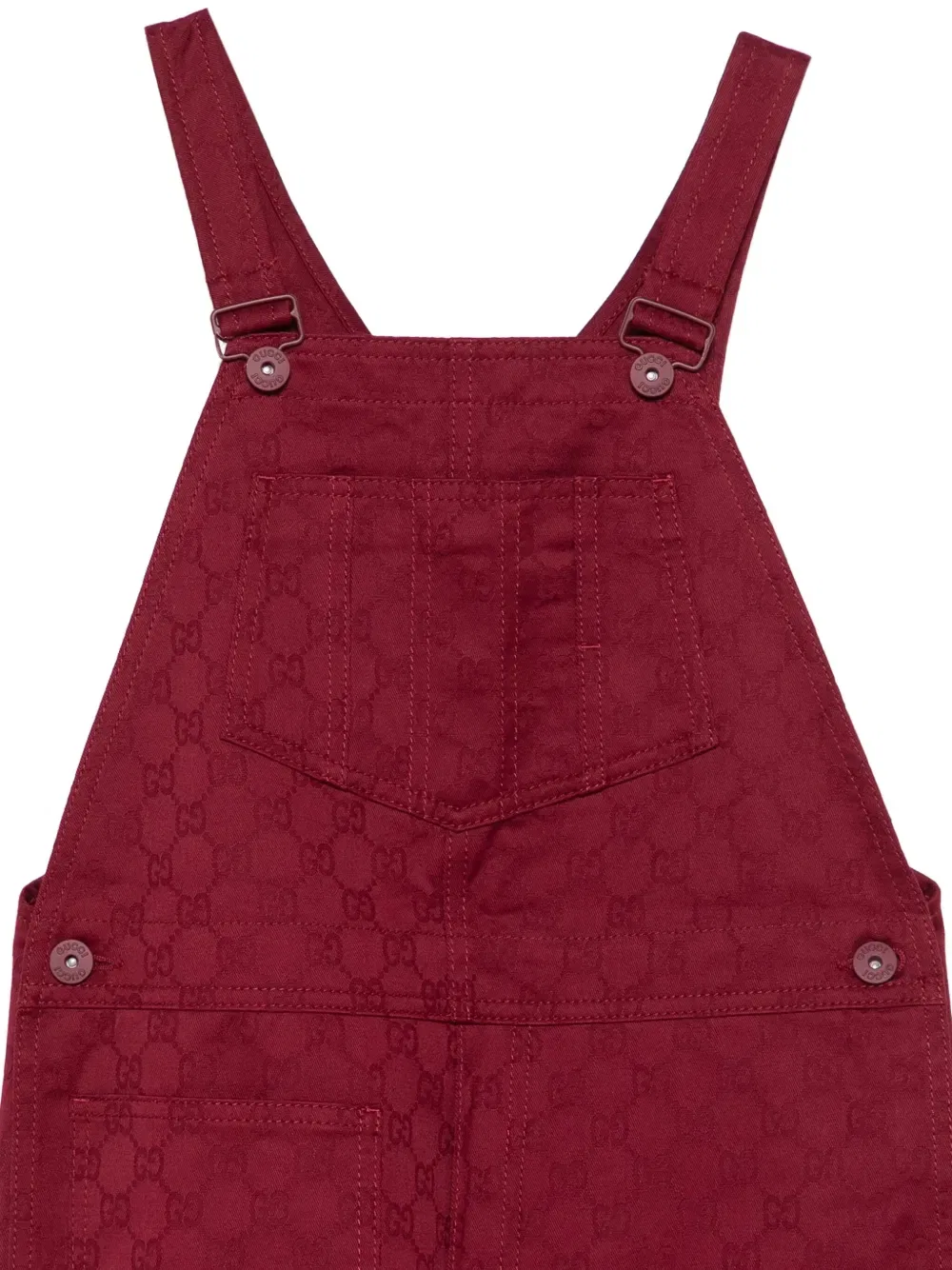 Комбинезон на пуговицах Gucci Kids, красный — фото 3