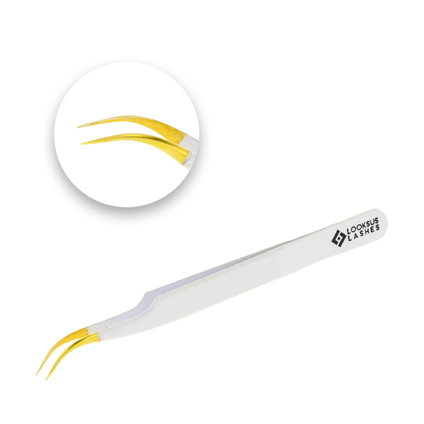 

Пинцеты для наращивания ресниц 2, 1 упаковка. Looksus Lashes White