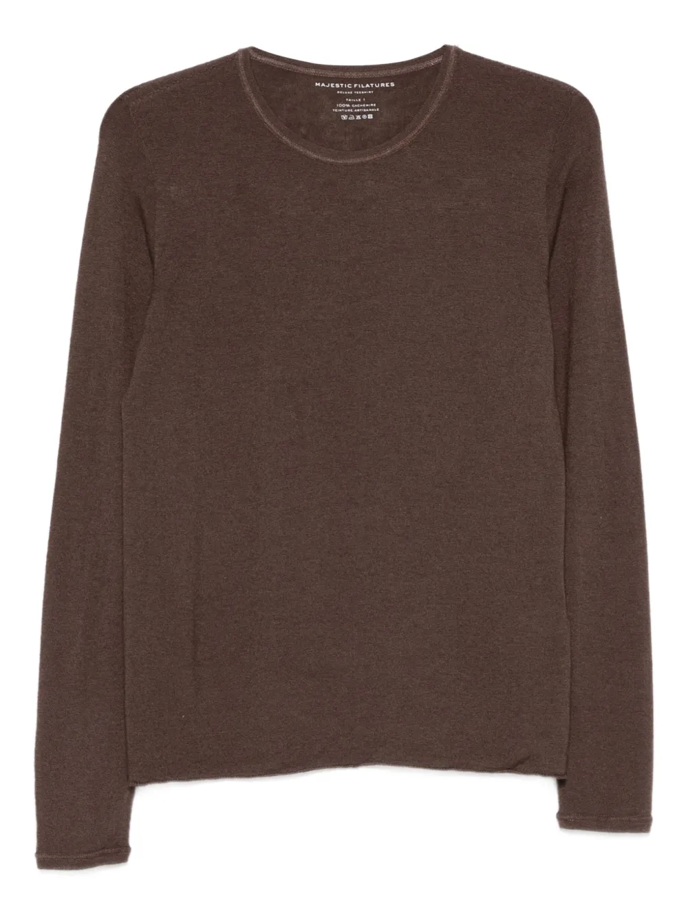 

Топ с длинными рукавами Majestic Filatures, коричневый