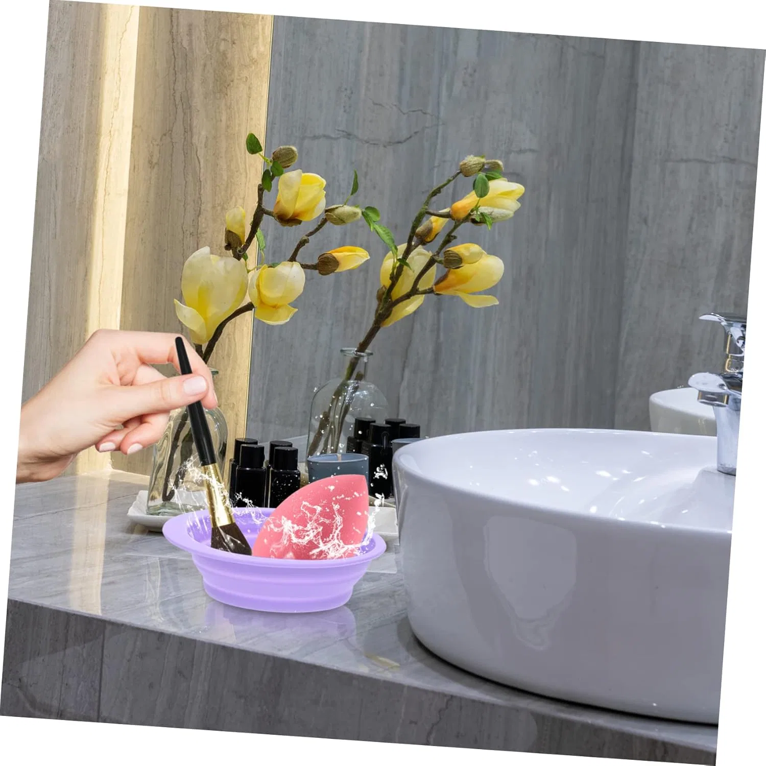 Силиконовый коврик для очистки кистей Beatifufu — фото 3