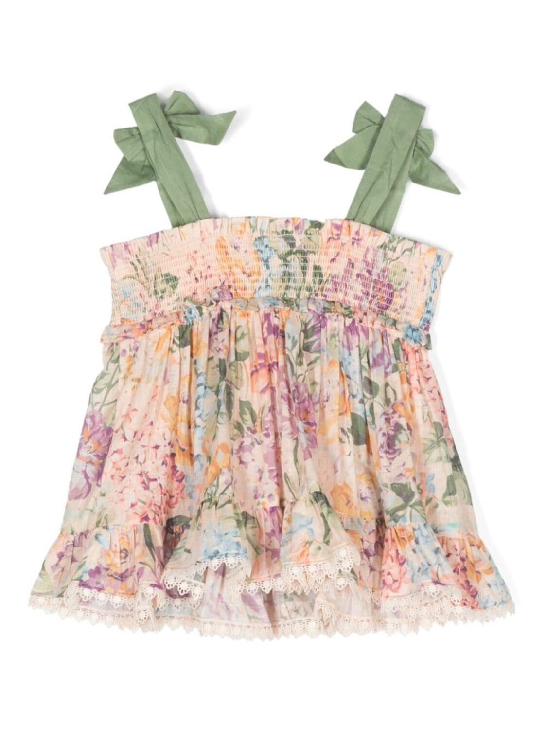 

ZIMMERMANN Kids платье Halliday с цветочным принтом, нейтральный цвет