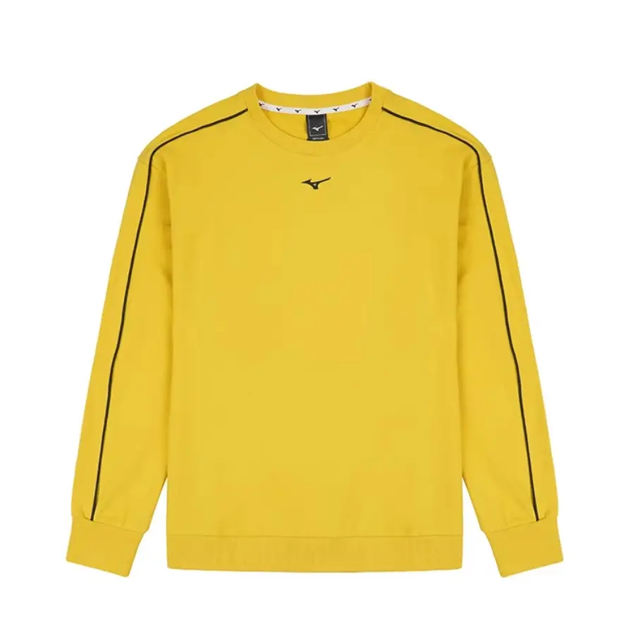 

Мужская толстовка с круглым вырезом, желтая, средней толщины Mizuno, желтый