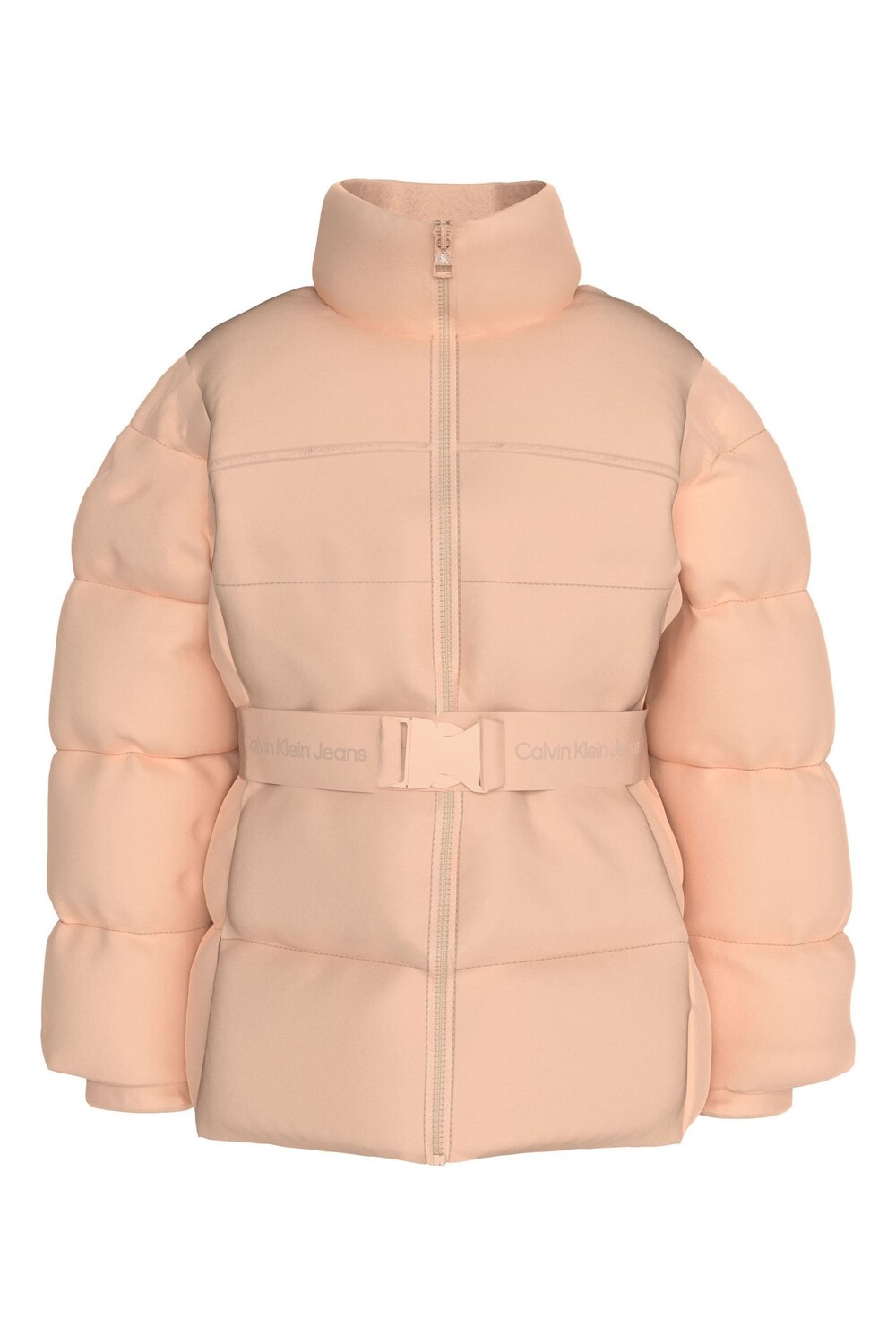 

Куртка с поясом и логотипом Calvin Klein, розовый