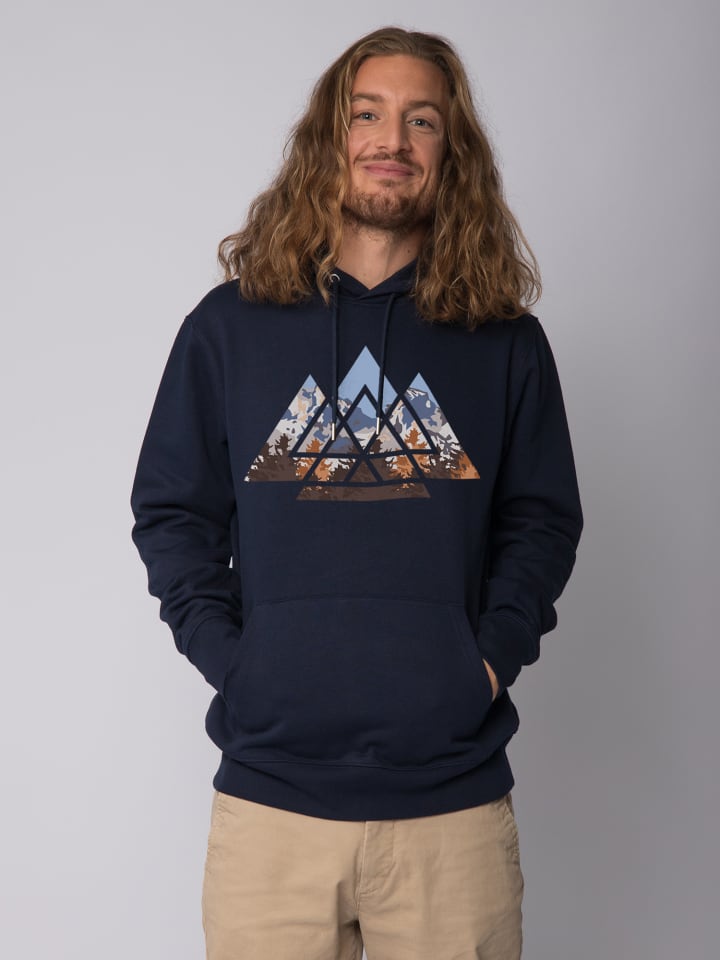 

Толстовка wat Apparel Sweatshirt Geometric Landscape, темно-синий