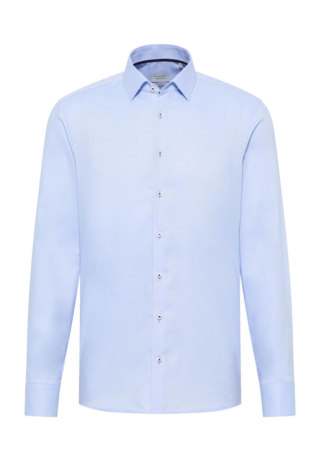 

Структурированная рубашка SLIM FIT ETERNA, светло-голубой