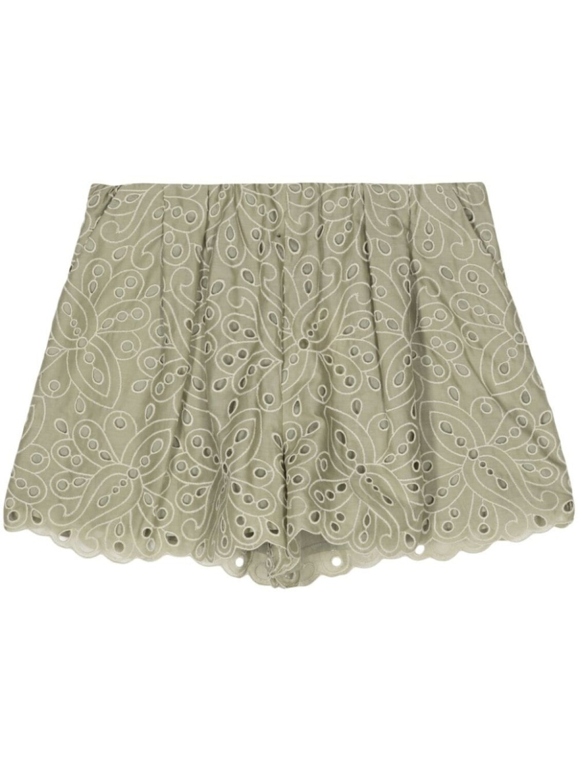 

Хлопковые шорты Broderie anglaise Dice Kayek, зеленые