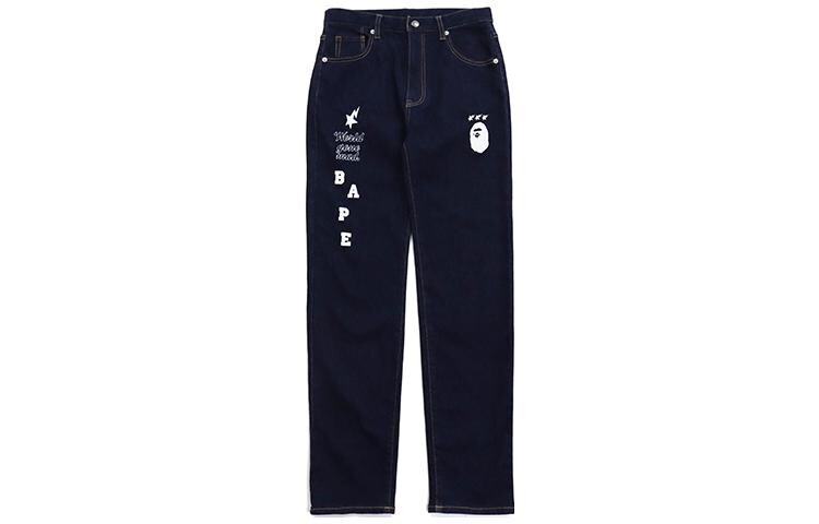 

Детские джинсы A Bathing Ape, темно-синий