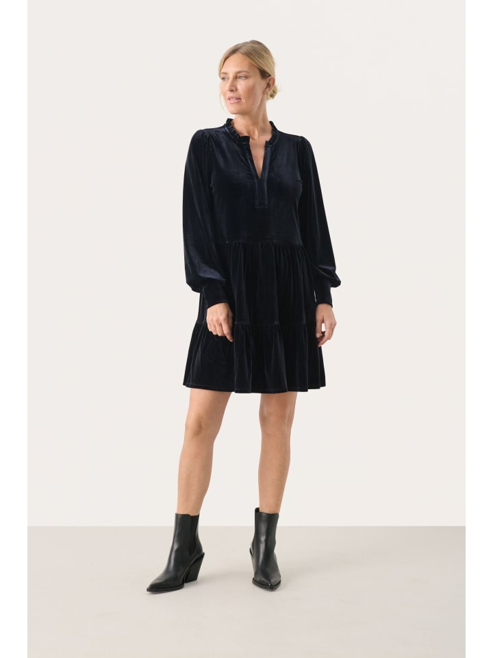 

Платье ViggasePW, свободного кроя, темно-синего цвета PART TWO