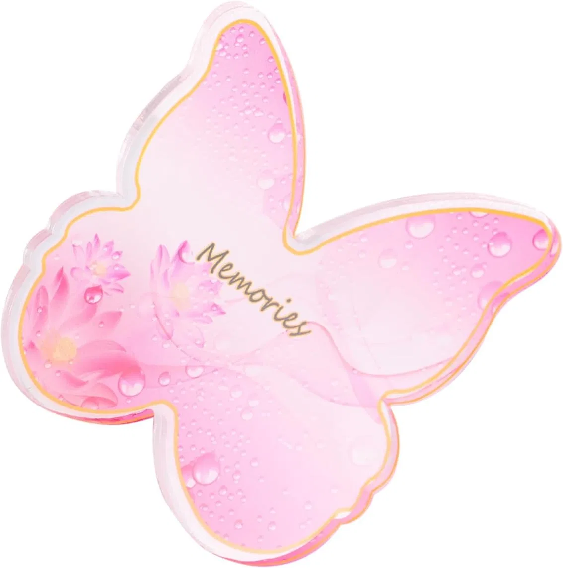 Палитра для ногтей Minkissy, 2 шт, имитация агата, сердечки, 7.2x7.2 см