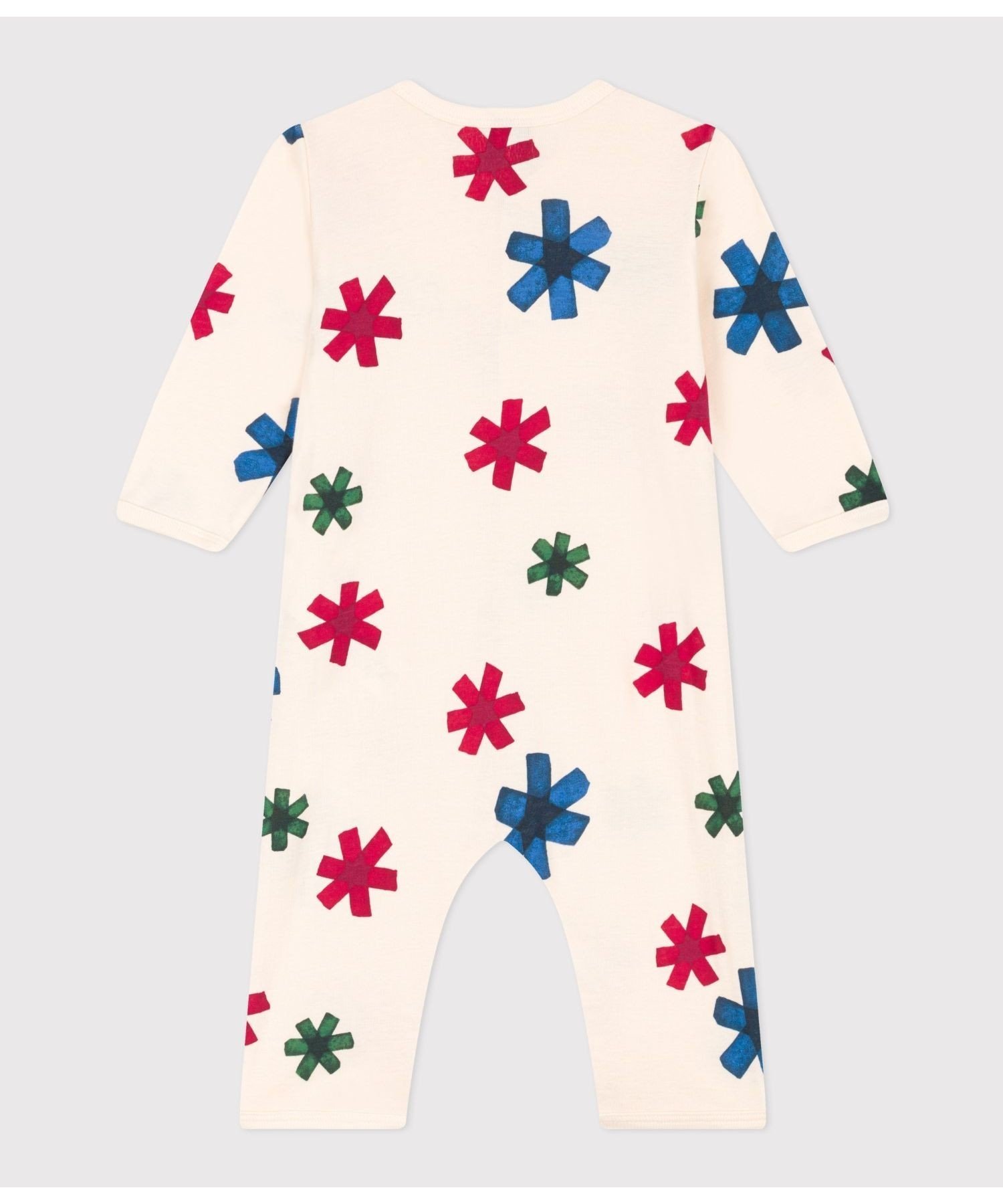 Комбинезон без носков с принтом Petit Bateau, Off-white/Print — фото 4