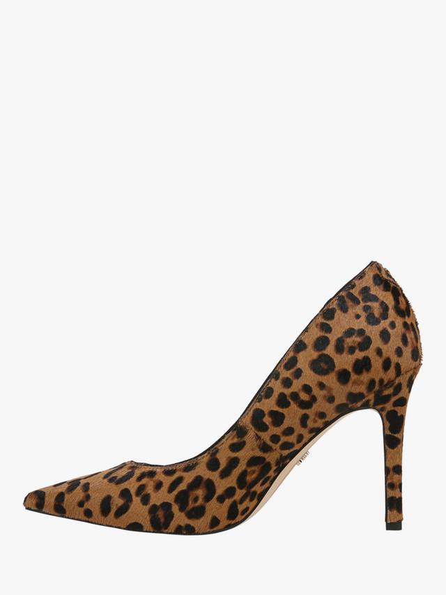 Туфли-лодочки на шпильке из кожи цвета hazel Sam Edelman, Brown/Multi — фото 2