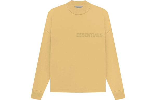 Футболка ss23 long sleeve logo tee 'light tuscan' Fear Of God Essentials, желтый — фото 2