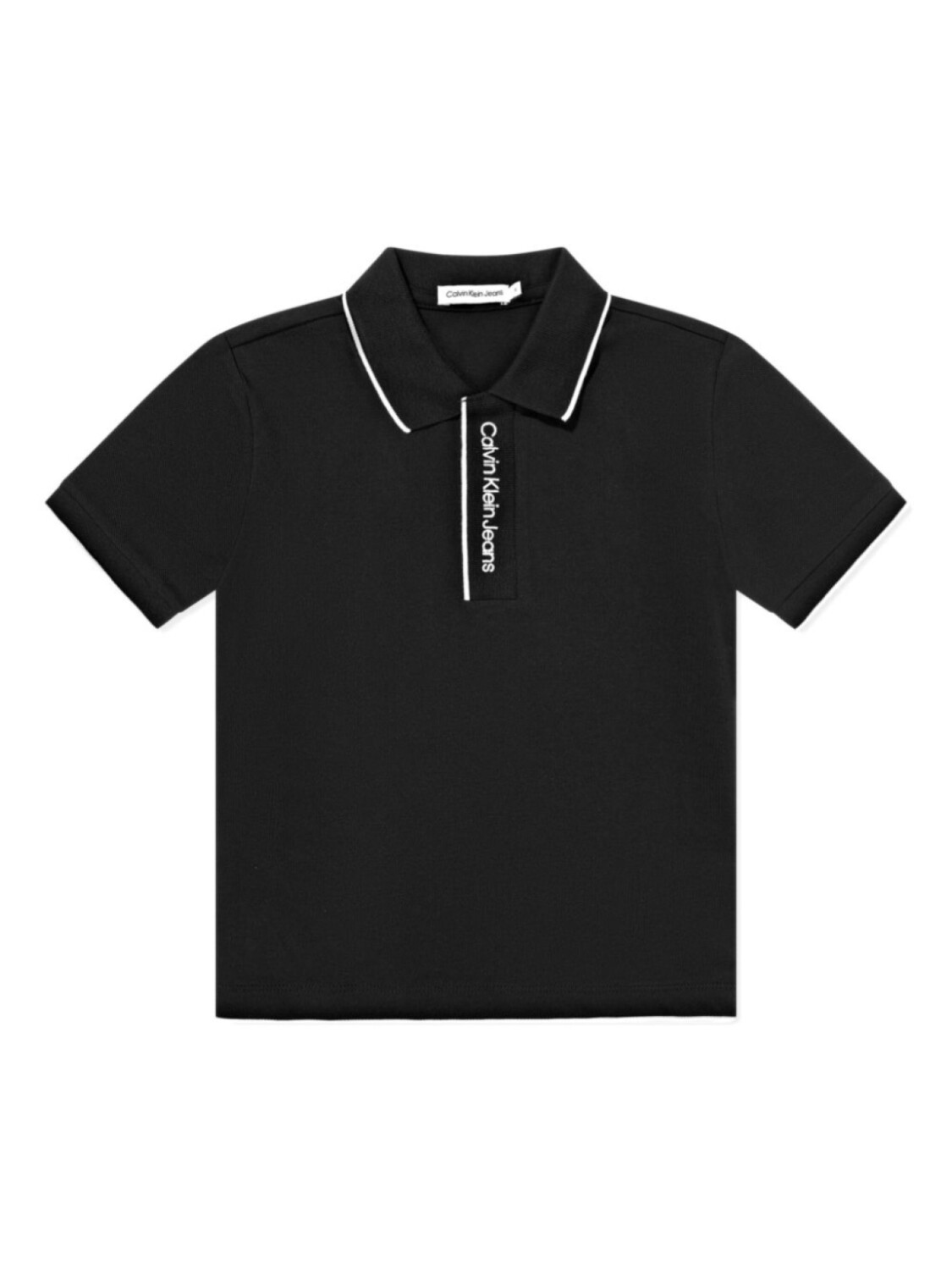 

Рубашка поло с логотипом Calvin Klein Kids, черный