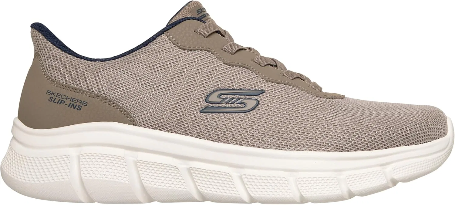 Мужские кроссовки Skechers Bobs B Flex Glacial Edge, Taupe — фото 4