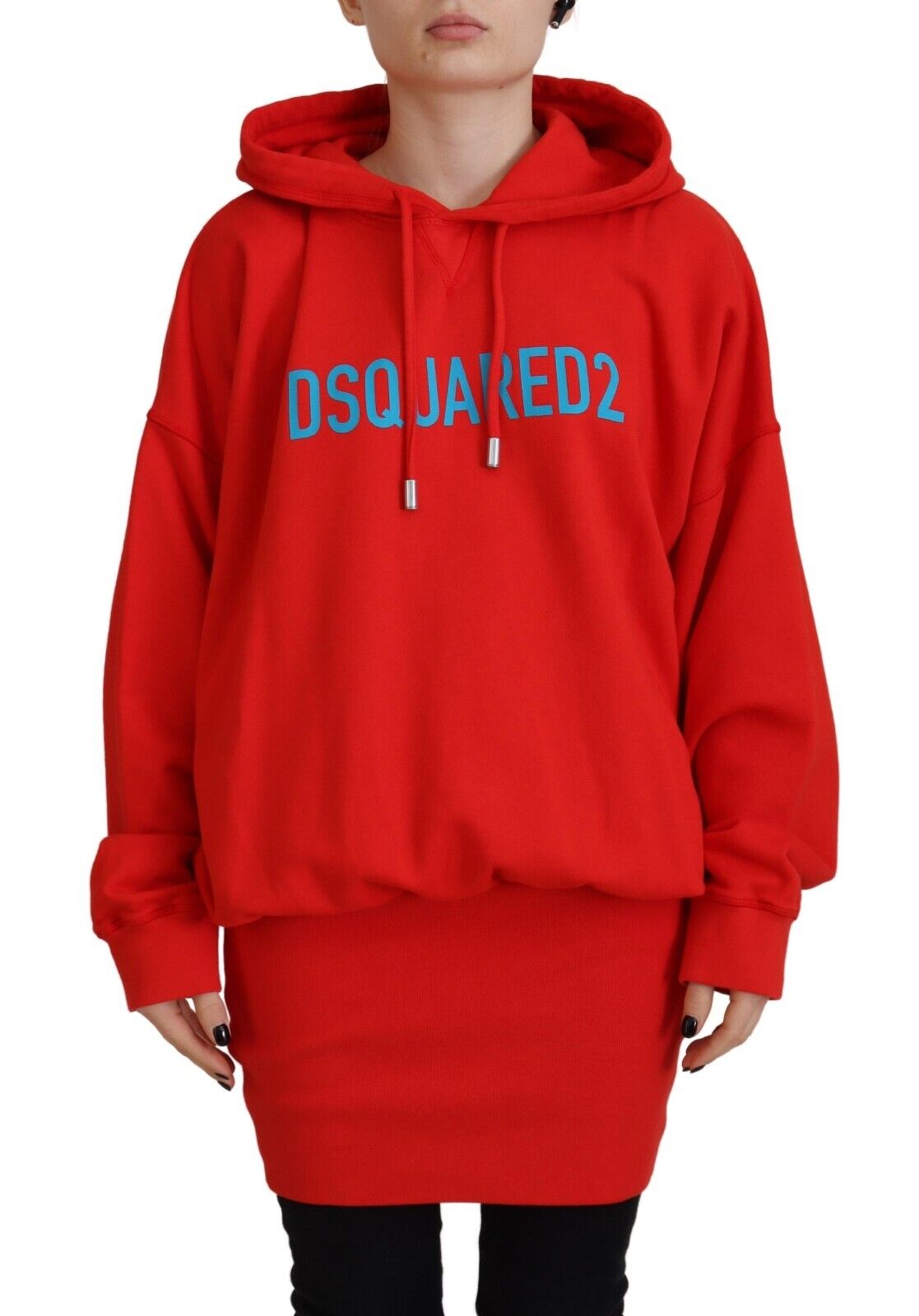 

Красный логотип с принтом хлопка толстовка с капюшоном свитер Dsquared2