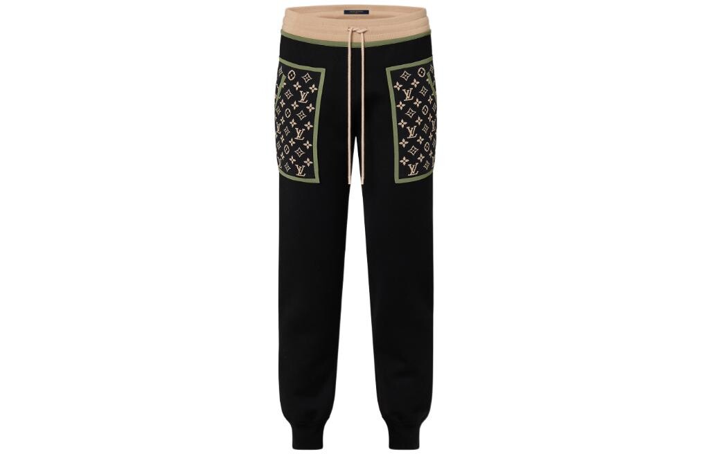 

LOUIS VUITTON Женские трикотажные спортивные штаны, цвет Black