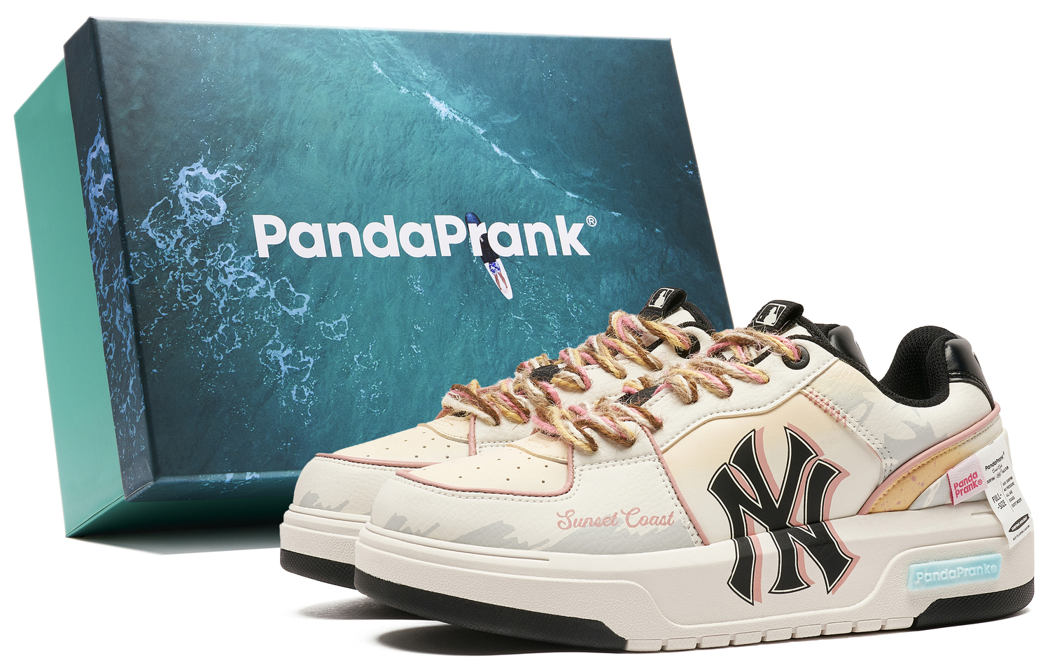 

MLB Прочные износостойкие низкие кеды для скейтбординга унисекс белый желтый черный