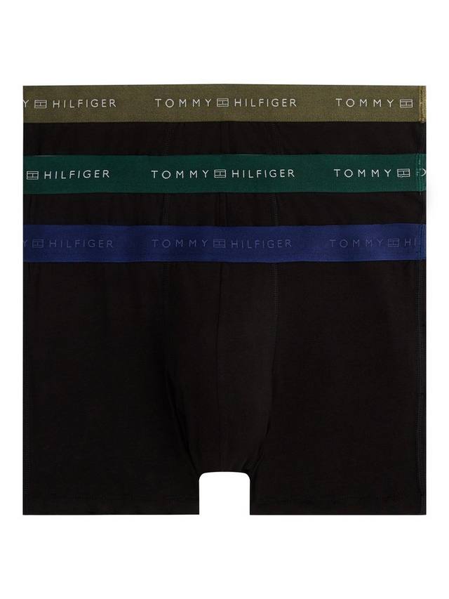 

Трусы с металлизированной резинкой из хлопковой смеси Tommy Hilfiger, Pack of 3, Black/Multi