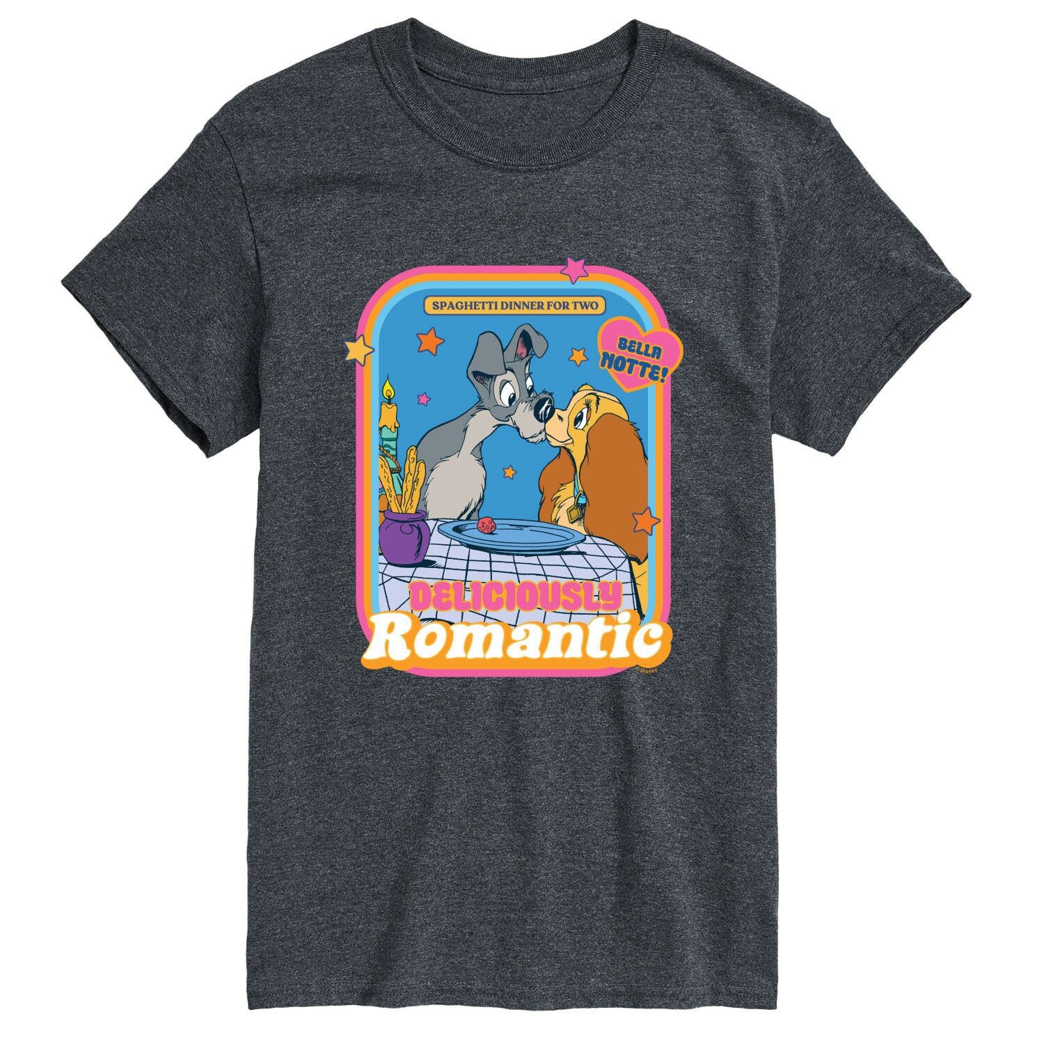 

Футболка 's Lady and the Tramp Big & Tall с романтическим рисунком Disney