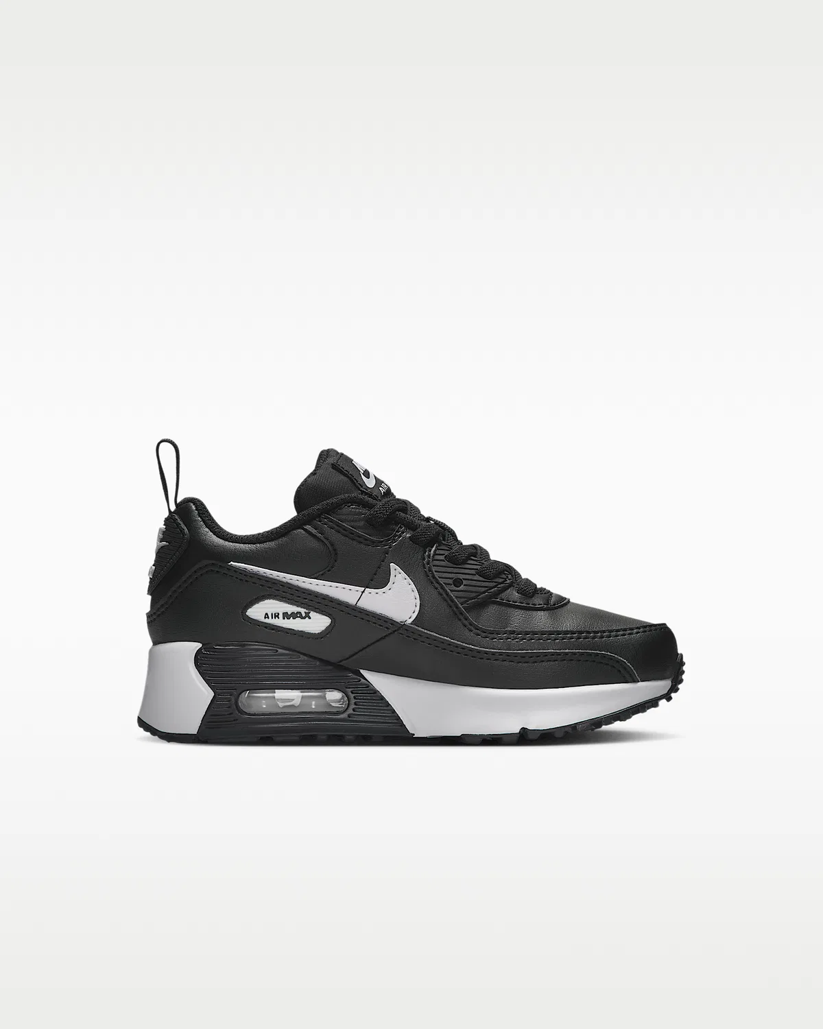 Детские кроссовки Nike Air Max 90 EasyOn, Black/Black/White — фото 3