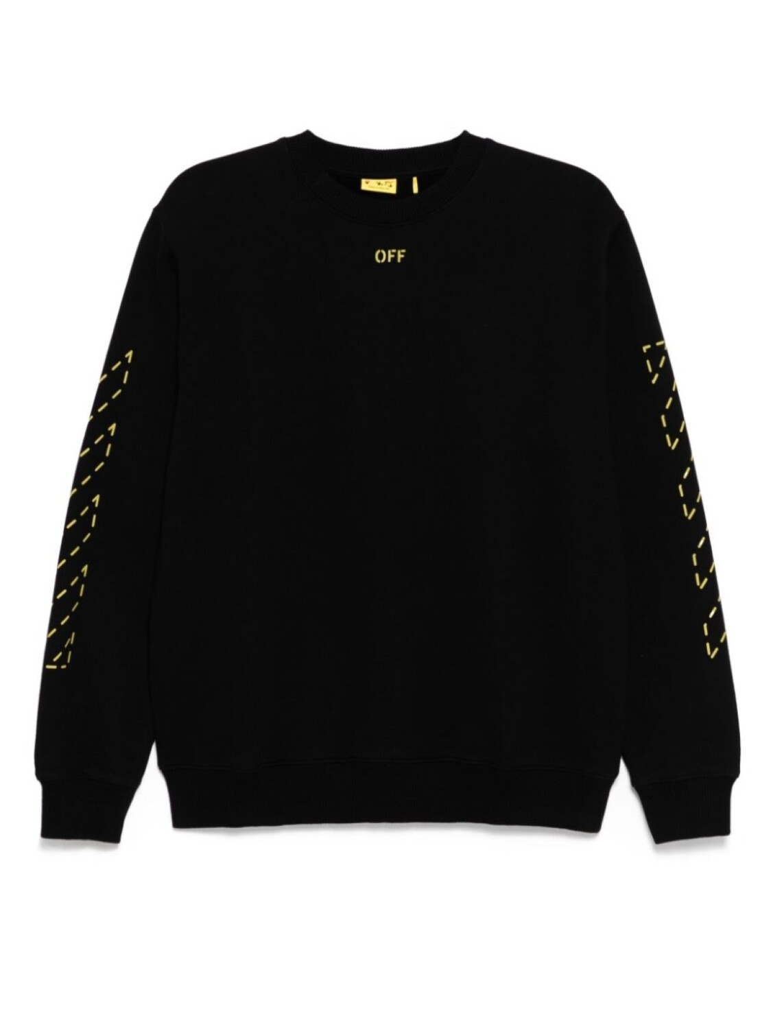 

Толстовка с круглым вырезом и вышитыми стрелками Off-White Kids, черный