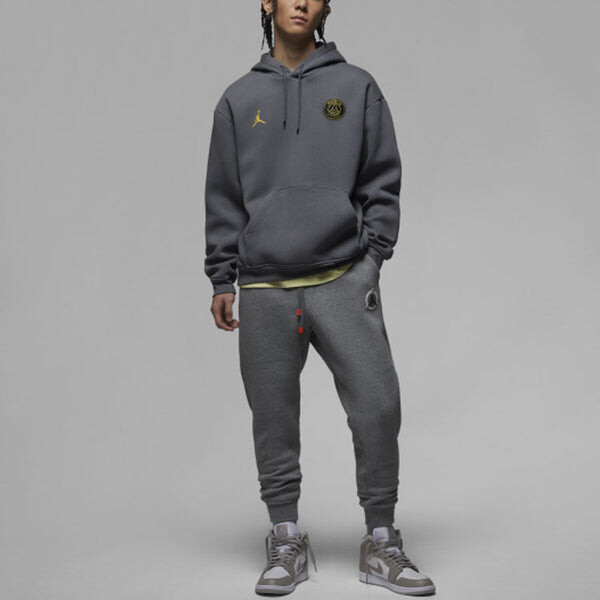 Толстовка Air Jordan x PSG Hoodie 'Black Gold', черный — фото 3